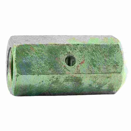 Midwest Fastener Inspection Hole Coupling Nut, 7/8"-9, Steel, Hot Dipped Galvanized, 2-1/2 in Lg, 3 PK 52004